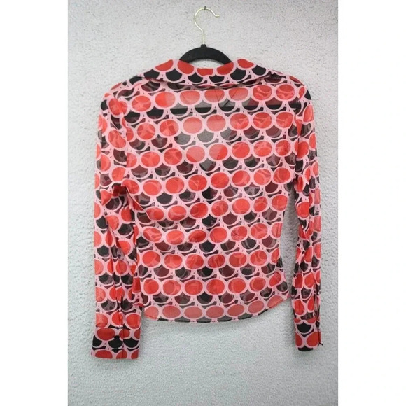 Zara Sheer Button Down Blouse-Size Small - Picture 5 of 6